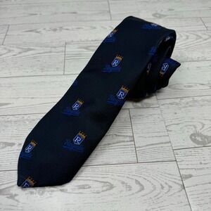 Kansas City Royals Baseball Tie Navy Blue Mens Official MLB Licensed Necktie